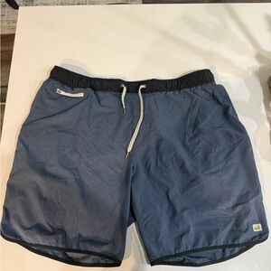 Vuori Gray and Blue Casual Shorts